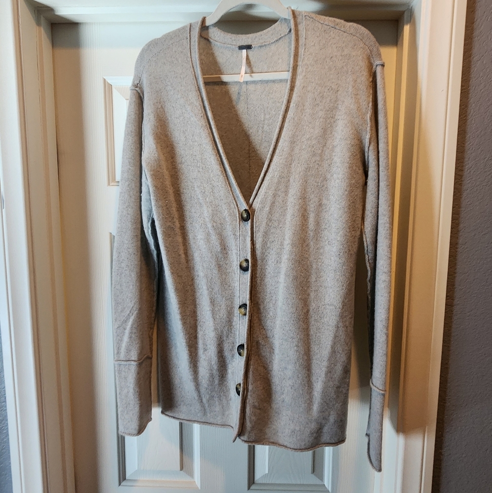 NWOT Free People "Wear it Well" Cashmere Cardigan